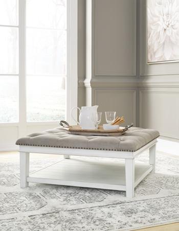 Kanwyn Upholstered Ottoman Coffee Table - Atchison Furniture Company (Atchison, KS)