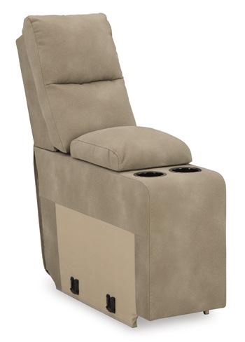 Next-Gen DuraPella Power Reclining Sectional Loveseat with Console - Atchison Furniture Company (Atchison, KS)