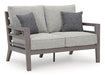 Hillside Barn Outdoor Loveseat with Cushion - Atchison Furniture Company (Atchison, KS)