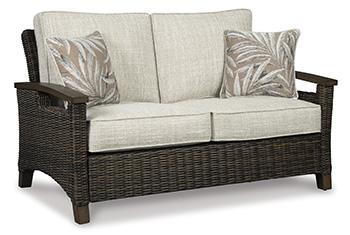 Paradise Trail Outdoor Loveseat, Lounge Chairs and Fire Pit Table - Atchison Furniture Company (Atchison, KS)