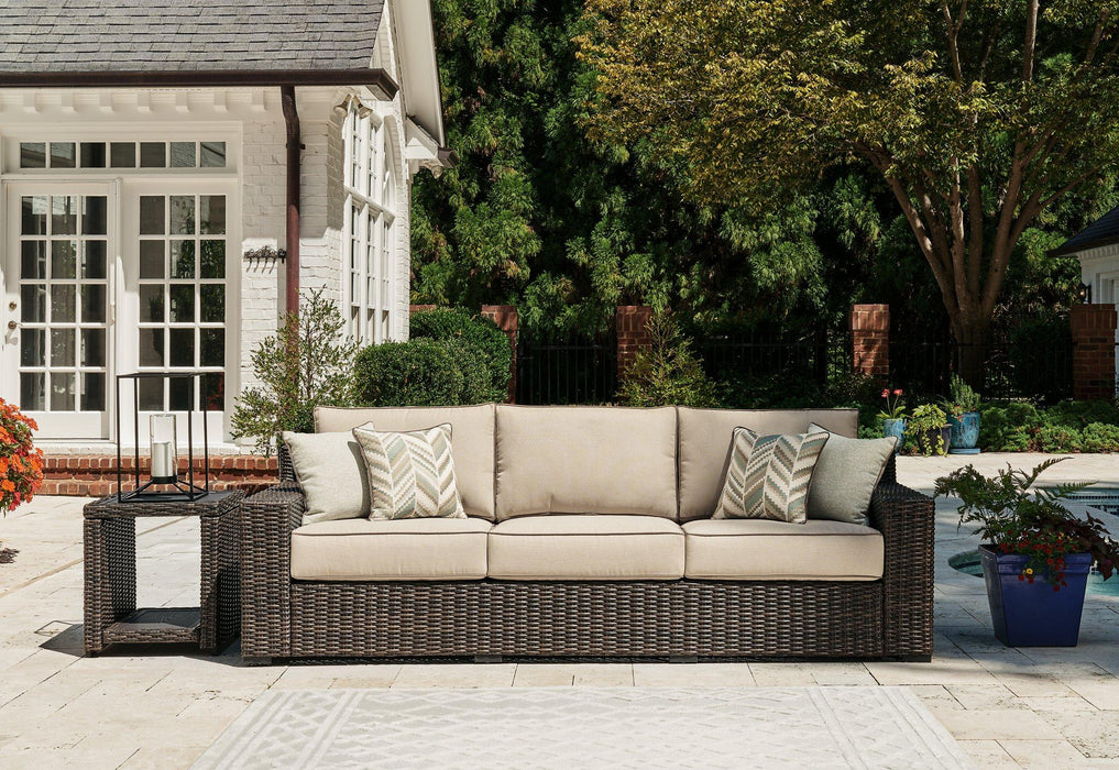 Coastline Bay Outdoor Sofa with Cushion - Atchison Furniture Company (Atchison, KS)