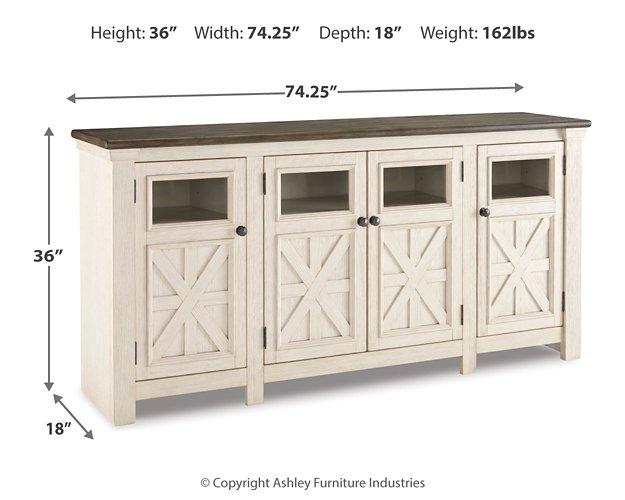 Bolanburg 74" TV Stand - Atchison Furniture Company (Atchison, KS)