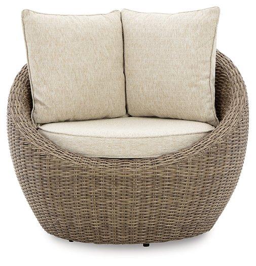 Danson Swivel Lounge with Cushion (Set of 2) - Atchison Furniture Company (Atchison, KS)