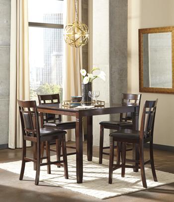 Bennox Counter Height Dining Table and Bar Stools (Set of 5) - Atchison Furniture Company (Atchison, KS)