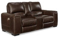 Alessandro Power Reclining Loveseat with Console - Atchison Furniture Company (Atchison, KS)