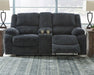 Draycoll Reclining Loveseat with Console - Atchison Furniture Company (Atchison, KS)