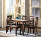 Bennox Dining Table and Chairs with Bench (Set of 6) - Atchison Furniture Company (Atchison, KS)