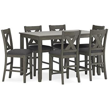 Caitbrook Counter Height Dining Table and Bar Stools (Set of 7) - Atchison Furniture Company (Atchison, KS)