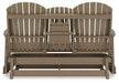 Hyland wave Outdoor Glider Loveseat - Atchison Furniture Company (Atchison, KS)