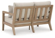 Hallow Creek Outdoor Loveseat with Cushion - Atchison Furniture Company (Atchison, KS)