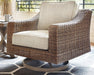 Beachcroft Outdoor Swivel Lounge with Cushion - Atchison Furniture Company (Atchison, KS)