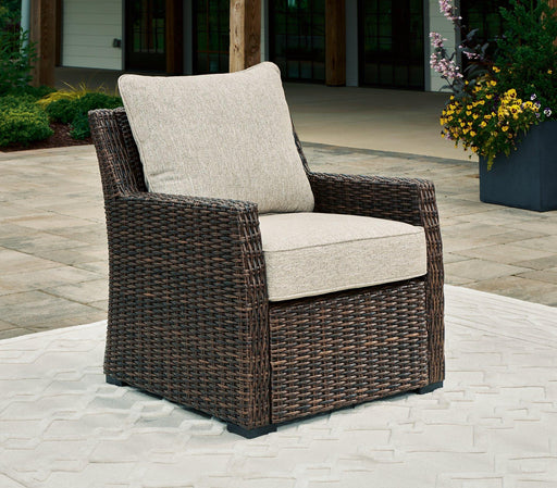 Brook Ranch Outdoor Lounge Chair with Cushion - Atchison Furniture Company (Atchison, KS)