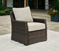 Brook Ranch Outdoor Lounge Chair with Cushion - Atchison Furniture Company (Atchison, KS)