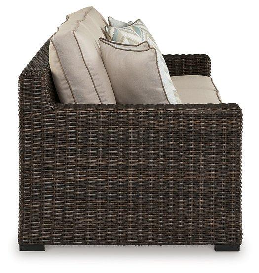Coastline Bay Outdoor Sofa with Cushion - Atchison Furniture Company (Atchison, KS)