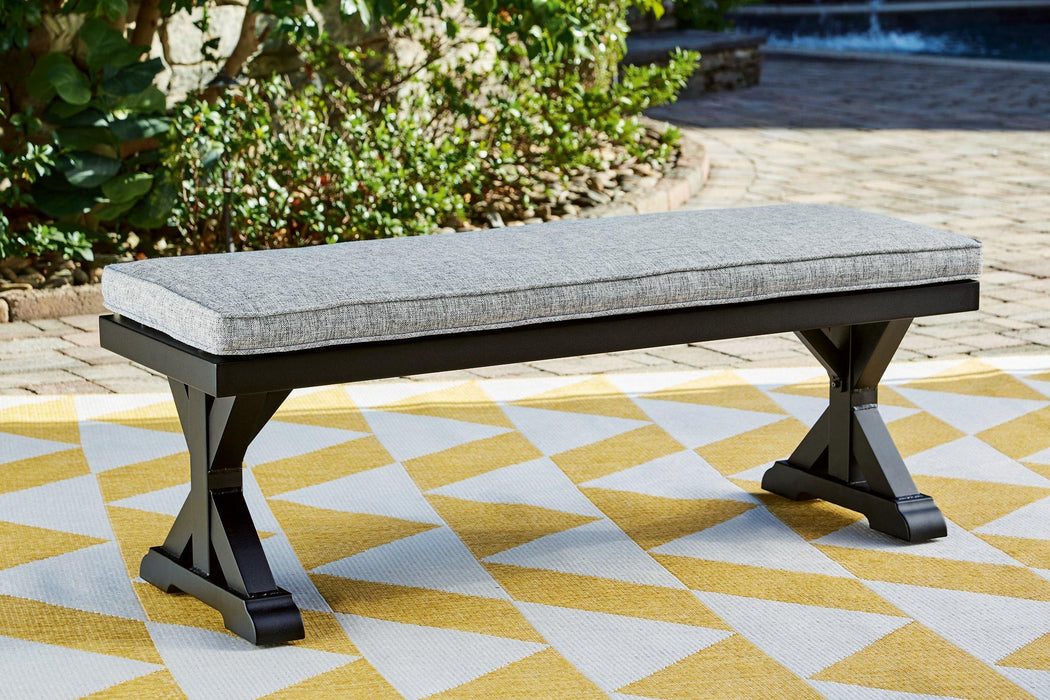 Beachcroft Outdoor Bench with Cushion - Atchison Furniture Company (Atchison, KS)