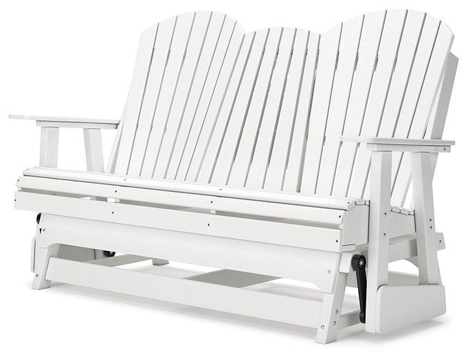 Hyland wave Outdoor Glider Loveseat - Atchison Furniture Company (Atchison, KS)