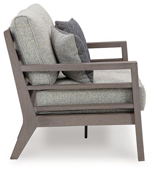 Hillside Barn Outdoor Loveseat with Cushion - Atchison Furniture Company (Atchison, KS)