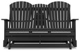 Hyland wave Outdoor Glider Loveseat - Atchison Furniture Company (Atchison, KS)