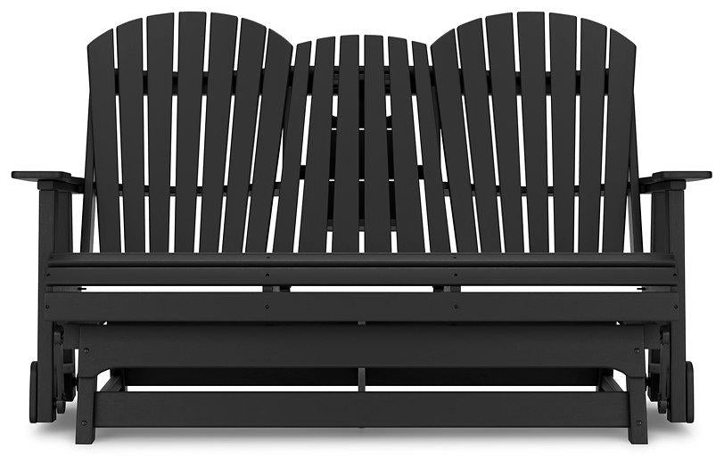 Hyland wave Outdoor Glider Loveseat - Atchison Furniture Company (Atchison, KS)