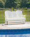 Hyland wave Outdoor Glider Loveseat - Atchison Furniture Company (Atchison, KS)