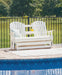 Hyland wave Outdoor Glider Loveseat - Atchison Furniture Company (Atchison, KS)