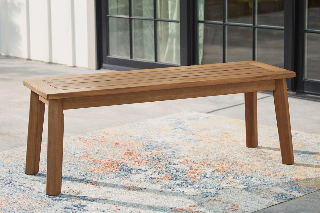 Janiyah Outdoor Dining Bench - Atchison Furniture Company (Atchison, KS)