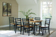 Blondon Dining Table and 6 Chairs (Set of 7) - Atchison Furniture Company (Atchison, KS)
