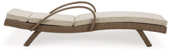 Beachcroft Outdoor Chaise Lounge with Cushion - Atchison Furniture Company (Atchison, KS)