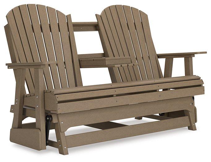 Hyland wave Outdoor Glider Loveseat - Atchison Furniture Company (Atchison, KS)