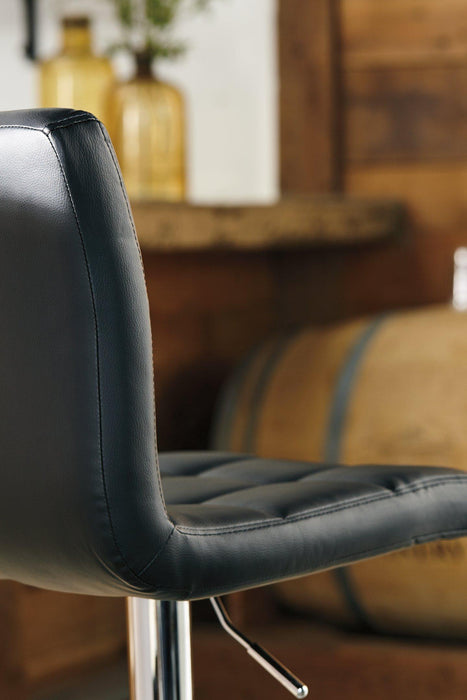 Bellatier Adjustable Height Bar Stool - Atchison Furniture Company (Atchison, KS)