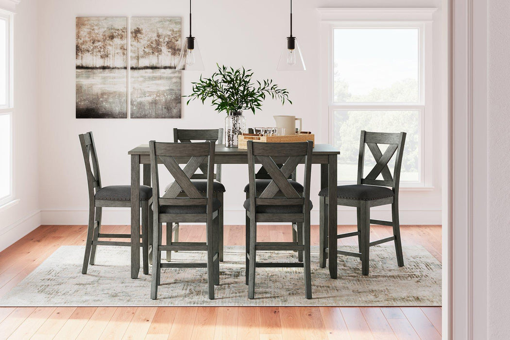 Caitbrook Counter Height Dining Table and Bar Stools (Set of 7) - Atchison Furniture Company (Atchison, KS)