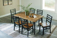 Blondon Dining Table and 6 Chairs (Set of 7) - Atchison Furniture Company (Atchison, KS)