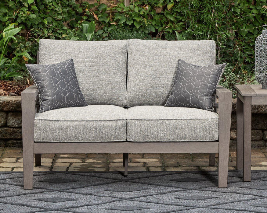 Hillside Barn Outdoor Loveseat with Cushion - Atchison Furniture Company (Atchison, KS)