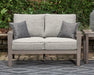 Hillside Barn Outdoor Loveseat with Cushion - Atchison Furniture Company (Atchison, KS)