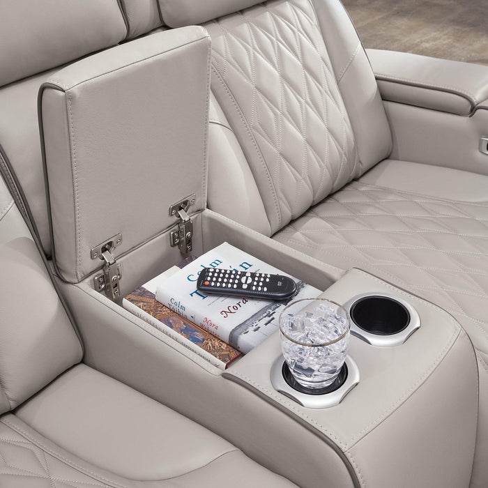 Boyington Power Reclining Loveseat with Console - Atchison Furniture Company (Atchison, KS)