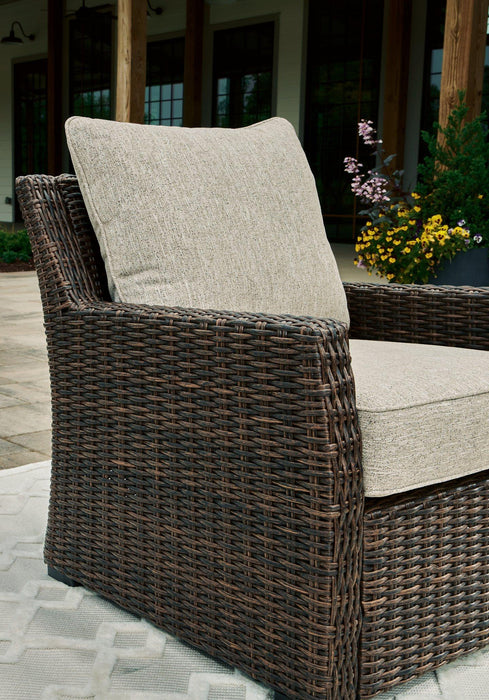 Brook Ranch Outdoor Lounge Chair with Cushion - Atchison Furniture Company (Atchison, KS)