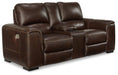 Alessandro Power Reclining Loveseat with Console - Atchison Furniture Company (Atchison, KS)