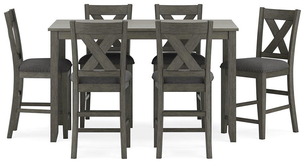 Caitbrook Counter Height Dining Table and Bar Stools (Set of 7) - Atchison Furniture Company (Atchison, KS)