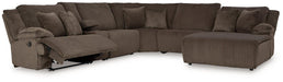 Top Tier Reclining Sectional with Chaise - Atchison Furniture Company (Atchison, KS)