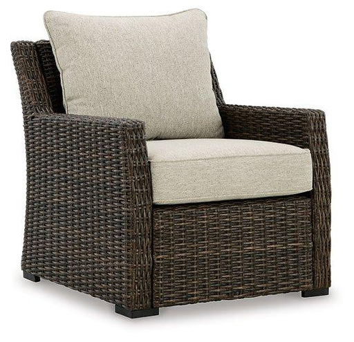 Brook Ranch Outdoor Lounge Chair with Cushion - Atchison Furniture Company (Atchison, KS)