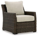 Brook Ranch Outdoor Lounge Chair with Cushion - Atchison Furniture Company (Atchison, KS)