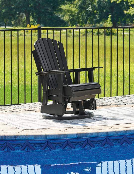 Hyland wave Outdoor Swivel Glider Chair - Atchison Furniture Company (Atchison, KS)