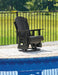 Hyland wave Outdoor Swivel Glider Chair - Atchison Furniture Company (Atchison, KS)