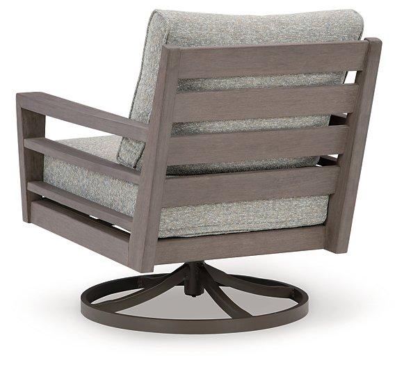 Hillside Barn Outdoor Swivel Lounge with Cushion - Atchison Furniture Company (Atchison, KS)