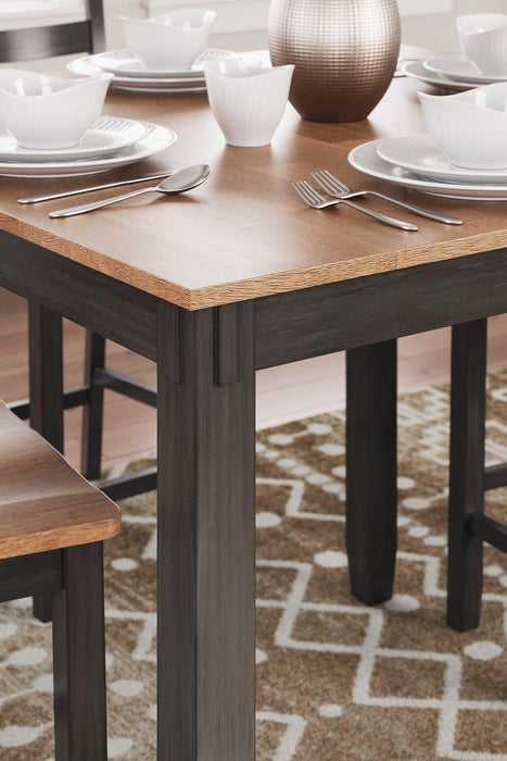 Gesthaven Counter Height Dining Table and 4 Barstools (Set of 5) - Atchison Furniture Company (Atchison, KS)