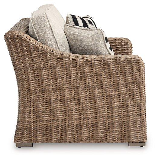 Beachcroft Outdoor Loveseat with Cushion - Atchison Furniture Company (Atchison, KS)