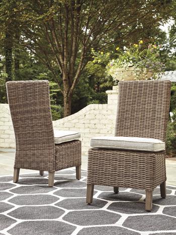 Beachcroft Outdoor Side Chair with Cushion (Set of 2) - Atchison Furniture Company (Atchison, KS)
