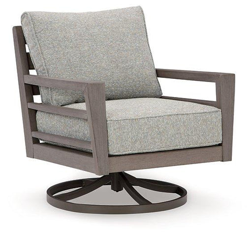 Hillside Barn Outdoor Swivel Lounge with Cushion - Atchison Furniture Company (Atchison, KS)