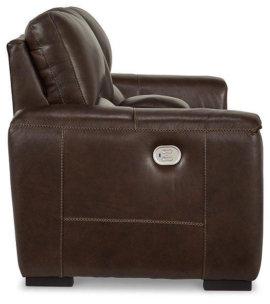 Alessandro Power Reclining Loveseat with Console - Atchison Furniture Company (Atchison, KS)