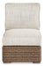 Beachcroft Outdoor Armless Chair with Cushion - Atchison Furniture Company (Atchison, KS)
